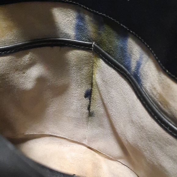 Brahmin Black and Brown Croc-Embossed Satchel - Picture 9 of 9